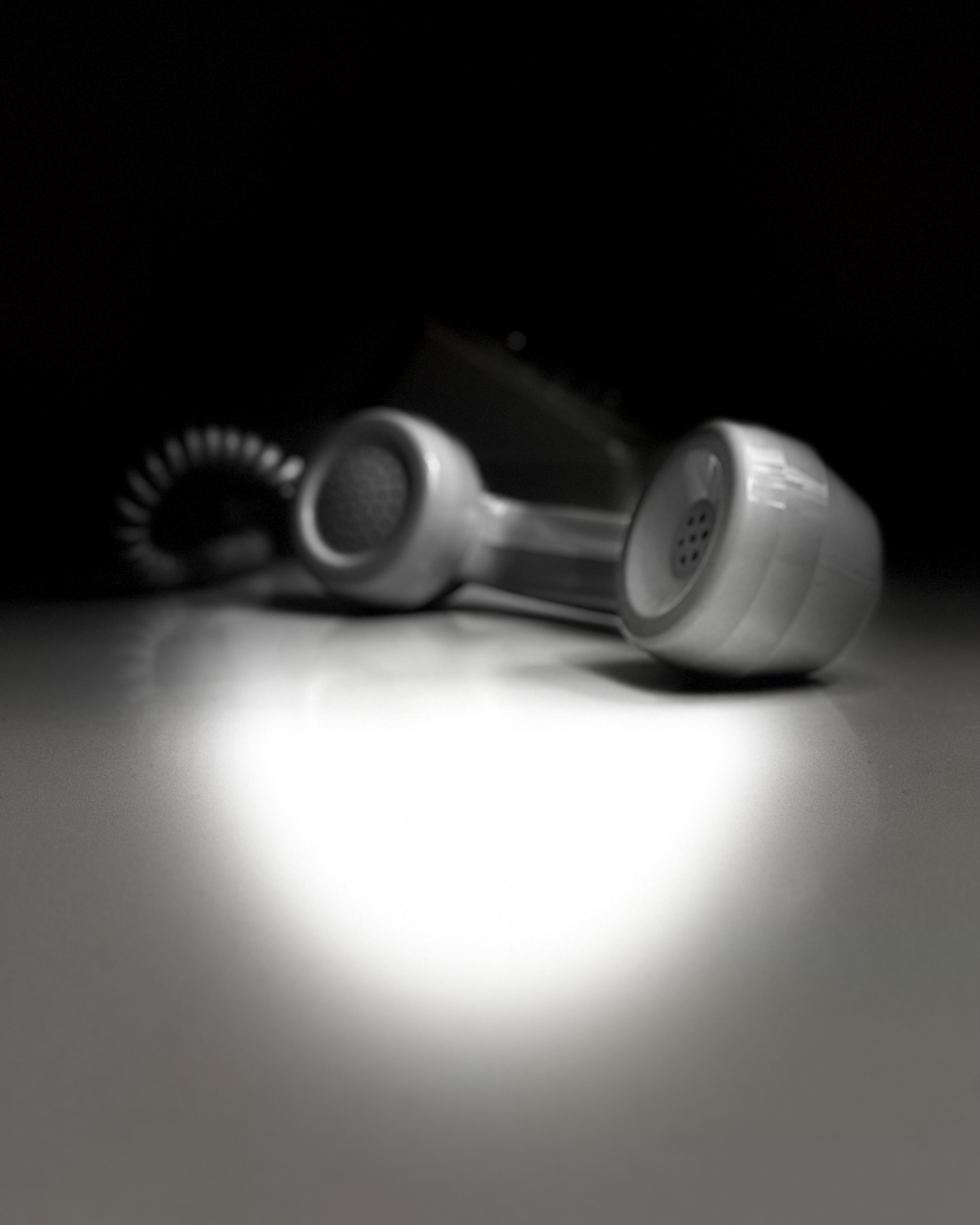 Abstract macro photography of a vintage telephone cord texture. Visual research for the 'Telephone Call' project by conceptual artist Eduard Surzhyk. The image investigates the anthropology of waiting, the transition from landline to mobile communication, and the concept of temporal captivity.